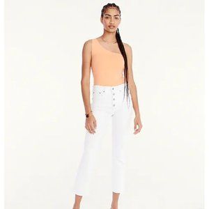 J. Crew $90 Womens White 10" Vintage Slim Straight Jeans Size 30 L4729